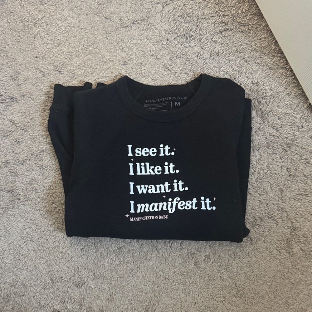 Black Manifestation Sweatshirt